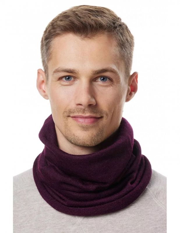 Alpakka buff, Berg-Loop, Aubergine