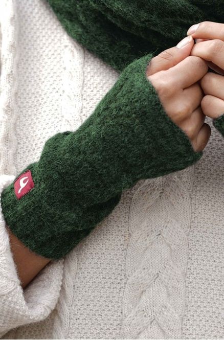 Hovedbilde Alpakka pulsvarmer, Hadia, grønn