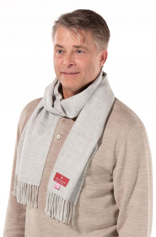 Alpakka skjerf, UNI, Sølvgrå