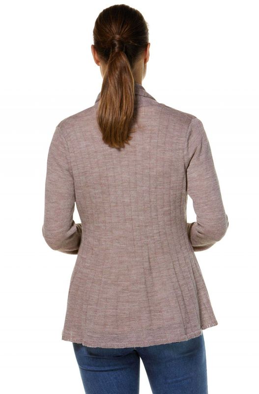 Alpakka cardigan, Penelope, grårosa