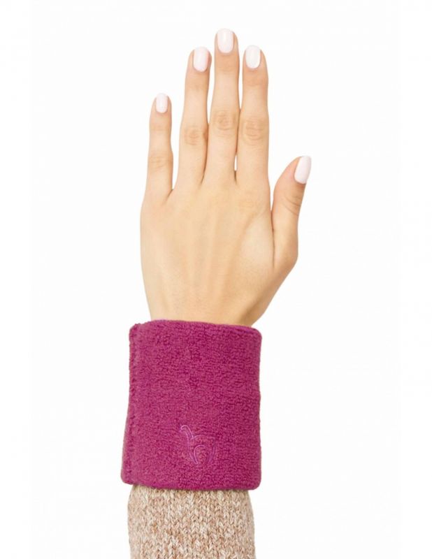 Alpakka pulsvarmer, Stretch, bringebær