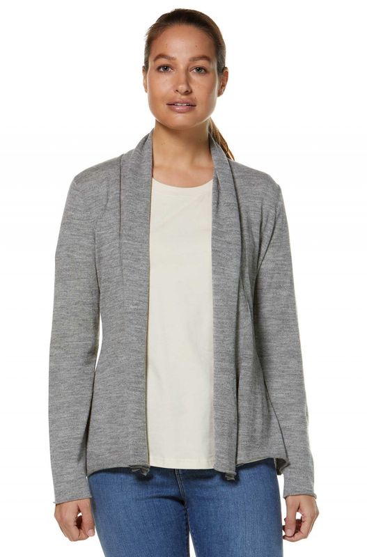 Alpakka cardigan, Penelope, sølvgrå
