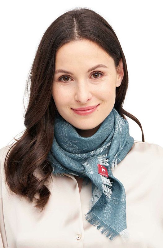 Alpakka skjerf, Libelle, petrol