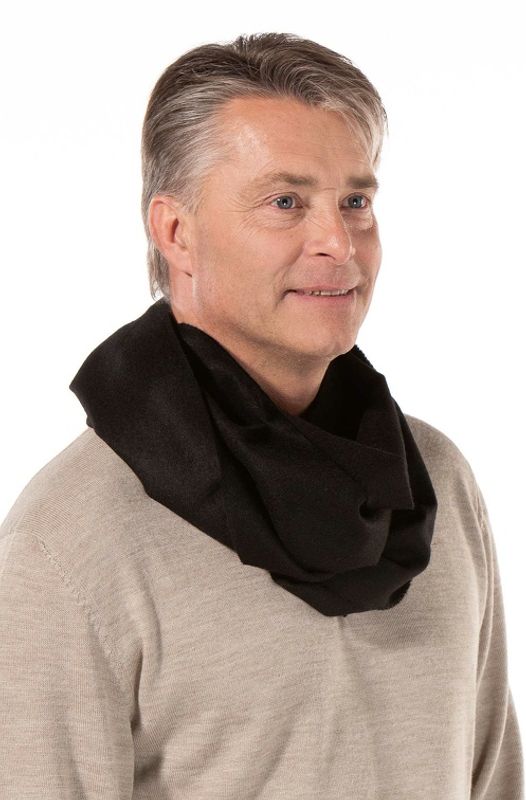 Alpakka skjerf, UNI, Sort