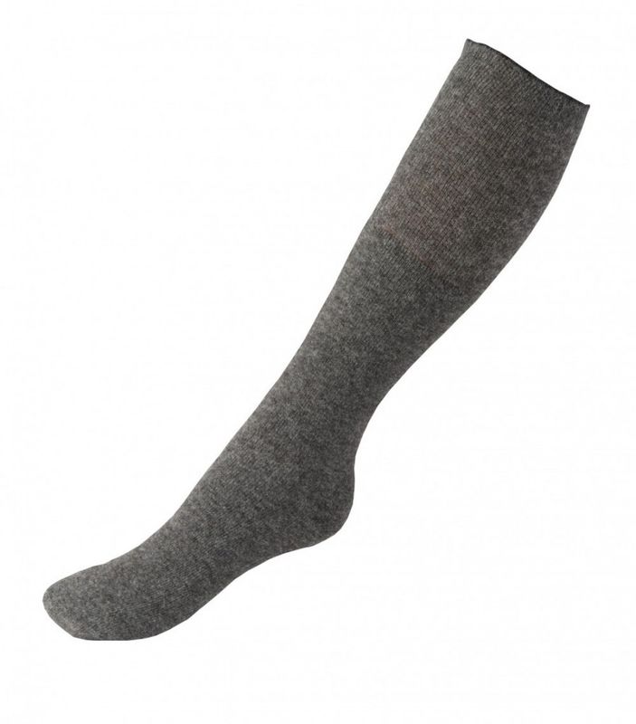 Alpakka helsestrømper, 45 x 8 cm, Sømløse tynne, uten hel, grå