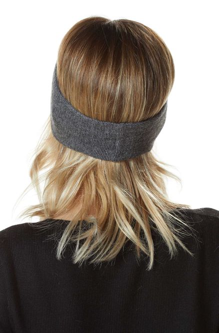 Main Image Alpaca Headband with Ear Warmers - Grey