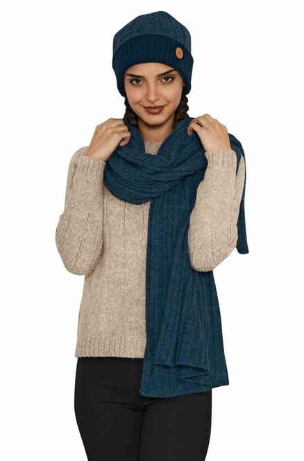 Hovedbilde Alpakka skjerf / reiseteppe, Suave, Blå