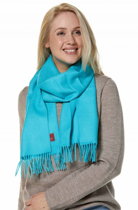 Alpakka skjerf, UNI, Turkis