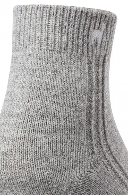 Alpakka ankelsokk, Glattstrikket, grå