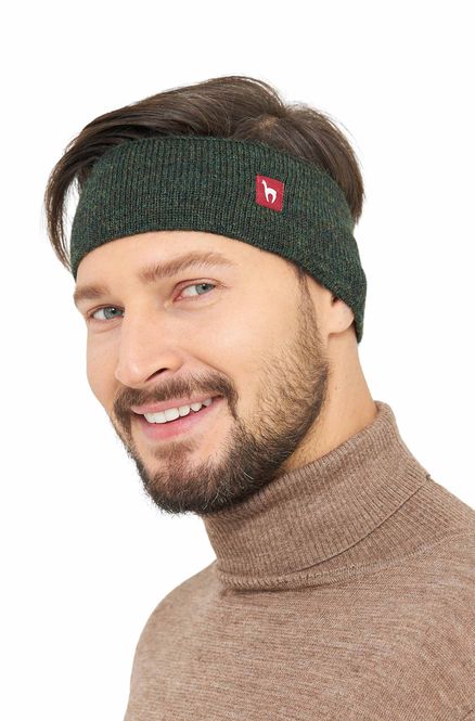 Main Image Alpaca Headband with Ear Warmers - Green