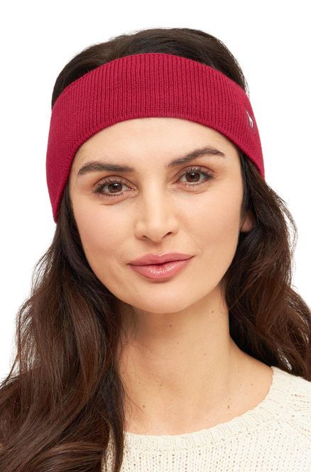 Main Image Alpaca Headband with Ear Warmers - Red